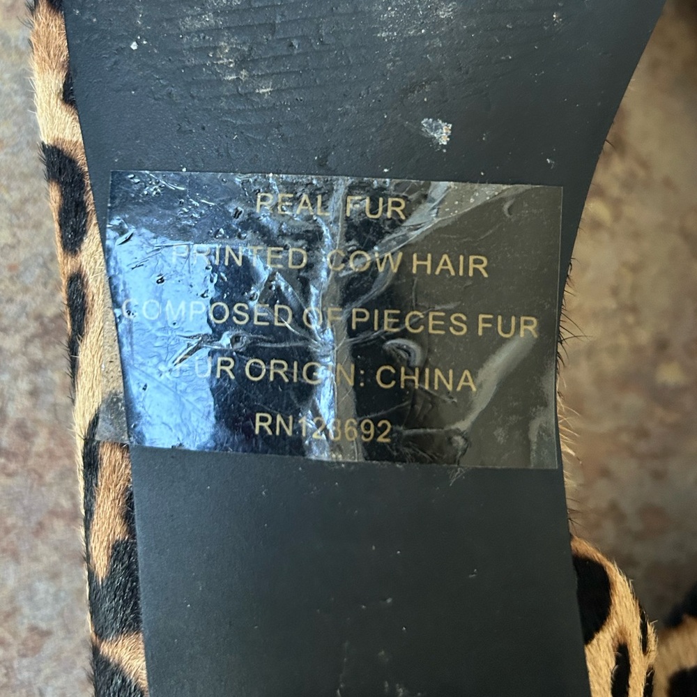 Steve Madden Audriana Cow Printed Hair Ballet Flats size 6M NWOT - Picture 5 of 8